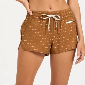 Vuori Brown Patterned Athletic Shorts